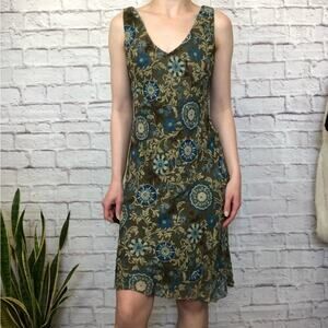 Vintage Jones New York silk floral dress